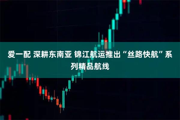 爱一配 深耕东南亚 锦江航运推出“丝路快航”系列精品航线